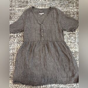 Peplum Co handmade linen dress